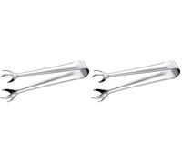 PIAZZA - Pinza da Cucina per Ghiaccio, Molla in Acciaio Inox di Alta Qualità - Lunghezza 16 cm (Confezione da 2)