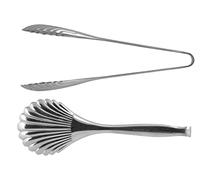PIAZZA - Pinza da Cucina per Pane a Conchiglia, Molla in Acciaio Inox di Alta Qualità - Lunghezza 26 cm - Made in Italy