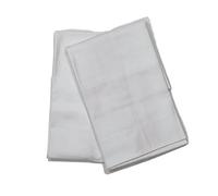 Piazza Pitti Lara Set 2 Federe a 3 volani 100% Cotone Mercerizzato, Bianco, CM. 52 X 82