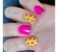 Piazza Premere Su Unghie Fiore Unghie Finte Colle Su Acrilico Artificiale 12 Formato 24pcs Bastone Per Le Donne Design Un