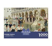 Piazza San Marco Puzzle in Legno Impermeabile Puzzles Da 1000 Pezzi Per Adulti Divertenti Per Decorazioni Domestiche