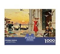 Piazza San Marco Puzzle in Legno Impermeabile Puzzles Da 1000 Pezzi Regali Per Adulti Sfidanti E Rompicapo Giochi Educativi