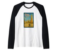 Piazza San Marco Venezia Italia 50s Vintage Poster Art Graphic Maglia con Maniche Raglan