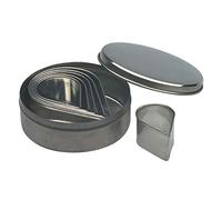 PIAZZA Set 6 Tagliabiscotti a Goccia - in Latta