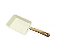 Piazza Tamagoyaki Pan 36cm Maifan Stone Non Con Manico In Legno | Maifan Stone Non Rivestimento, Base di Ferro Per Cottura A Basso Calore, 36cm Quadrato Pan Per Tamagoyaki