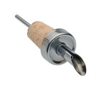 Piazza Tappo Versatore in Acciaio Inox con Sughero - Confezione da 4 Pezzi, marrone