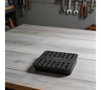 Piazza TPE colata cuscinetti 8cm ammortizzanti protezioni del pavimento | Materiale spesso TPE, assorbimento degli urti, riduzione del rumore, quadrato 8x8cm, colore nero