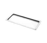 PIAZZA - Vassoio da Portata Decorativo in Acciaio Inox Lavabile in Lavastoviglie, Vassoietto per Posate Aperitivo e Finger Food, Vassoi per Dolci, Accessori Cucina e Utensili Utili Resistenti Durevoli