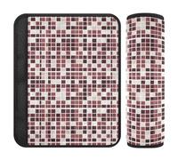 Piazze Bianco Borgogna Auto Morbido Imbottiture per Cintura di Sicurezza Riduzione Dello Stress 2 Pack Auto Cintura di Sicurezza Spallacci Imbottiture per le Donne Accessori Seggiolino