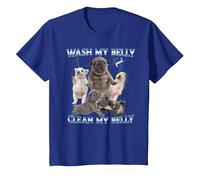 Pibble Dog Wash Clean My Belly Meme Divertente Maglietta, Bambini, Blu Reale, 12 Anni