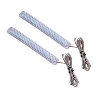 Pibid Dynamic Indicator Light Specchietto retrovisore Automatico Indicatore Lampeggiante FPC Indicatore di direzione 2 Pezzi Giallo Morbido 8 SMD LED Fonte Auto