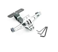 PIBMKVKHIK Supporti per targhe moto Staffa Universale Per Targa Moto Regolabile, Supporto Per Lampada Indicatore Di Direzione Posteriore, Kit Eliminazione(Gray)