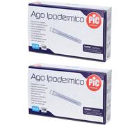Pic Ago Sterile Ipodermico Singolo Cono Gauge 21 Luer Lock - 2 x 100 P