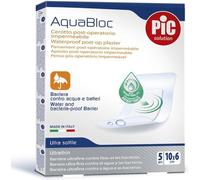 PIC Aquablock Cerotto Antibatterico 10 x 6 cm 5 Pezzi