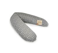 pic Bear Cuscino per allattamento in Germania, XL, 170 cm, per gravidanza, cuscino per chi dorme sul fianco, per adulti e bambini, con stelle, colore: grigio e bianco