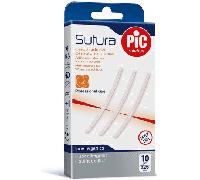 PIC Cerotti Sterili Per Suture Cutanee 3x75 mm 10 Pezzi