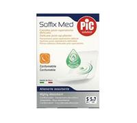 Pic Cerotto Soffix Med 5x7 cm - Medicazione post-operatoria per la pelle sensibile, 5 pezzi