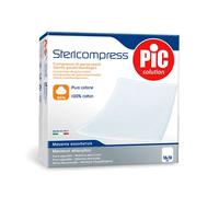PIC Garza compressa idrofila Stericompress 10x10 cm 4 strati 2 buste 25 pezzi fustella