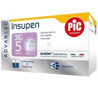 AGO PENNA INSULINA PIC INSUPEN ADVANCED GAUGE 31 5 MM 100 PEZZI