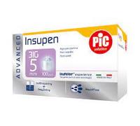 Pic Insupen Advanced Ago Penna Insulina Misura 31G 5mm, 100 Pezzi