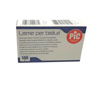 Pic Lama per Bisturi Sterili Misura 15, 100 Pezzi