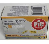 Pic Pronto Digitest Lancette G32 25 Lancette + 25 Tamponcini