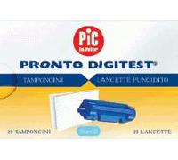Pic Pronto Digitest G28 25 Lancette Pungidito E 25 Tamponcini