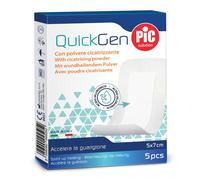 Pic Solution Cerotto Cicatrizzante con Acido Ialuronico Quickgen, 5x7.5 cm, 5 Pz