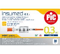 PIC Siringa Per Insulina 0,3 30g 8mm 30 Pezzi