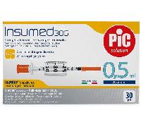 PIC Siringa Per Insulina 0,5ml 31g 8mm 30 Pezzi