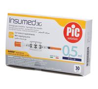 PIC Siringa Per Insulina Pic Insumed 0,5ml 100 UI Ago Gauge 31 Lunghez