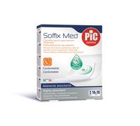 PIKDARE CEROTTO PIC SOFFIX MED IN TNT CON TAMPONE CENTRALE ASSORBENTE STERILE MONOUSO 10X10 CM ANTIBATTERICO 5 PEZZI