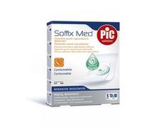 PIKDARE CEROTTO PIC SOFFIX MED IN TNT CON TAMPONE CENTRALE ASSORBENTE STERILE MONOUSO 10X10 CM ANTIBATTERICO 5 PEZZI