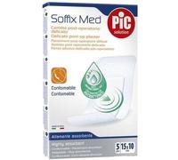 CEROTTO PIC SOFFIX MED IN TNT CON TAMPONE CENTRALE ASSORBENTE STERILE MONOUSO 10X15 CM ANTIBATTERICO 5 PEZZI