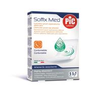 PIKDARE CEROTTO PIC SOFFIX MED IN TNT CON TAMPONE CENTRALE ASSORBENTE STERILE MONOUSO 5X7 CM ANTIBATTERICO 5 PEZZI