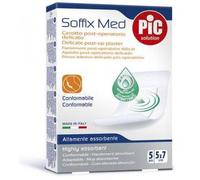 PIKDARE CEROTTO PIC SOFFIX MED IN TNT CON TAMPONE CENTRALE ASSORBENTE STERILE MONOUSO 5X7 CM ANTIBATTERICO 5 PEZZI