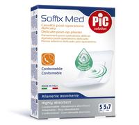 CEROTTO PIC SOFFIX MED IN TNT CON TAMPONE CENTRALE ASSORBENTE STERILE MONOUSO 5X7 CM ANTIBATTERICO 5 PEZZI