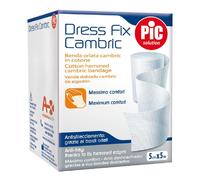 Pic Solution Benda Orlata Cambric in Cotone 10 cm x 5 m 1 pz Assorbent