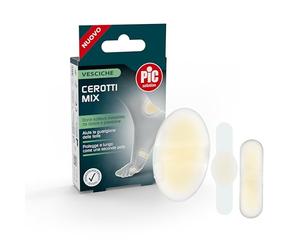 Pic Solution cerotti per vesciche confezione mix per tallone 44 x 69 mm, pianta del piede 20 x 60 mm, dita 18 x 61 mm