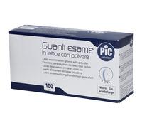 PiC Solution Guanti Esame in Lattice con Polvere Misura L 100 pz Guant