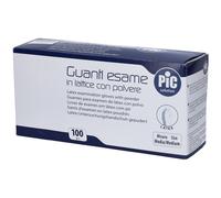 PiC Solution Guanti Esame in Lattice con Polvere Misura M 100 pz Guant