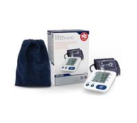 Pic Solution - Literapid Misuratore di Pressione Arteriosa da Braccio Digitale, Apparecchio Automatico per Misurare la Pressione Sanguigna a Casa, clinicamente validato, Bianco e Blu