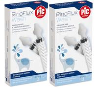 Pic Solution - Siringhe per lavaggio nasale con beccuccio in silicone morbido, adatte a bambini dai 4 mesi e adulti, la confezione contiene 2 siringhe da 10 ml con 2 beccucci a forma di oliva