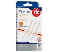 Pic Solution Sutura - Cerotti sterili per suture cutanee, 10 pezzi da 6x75 mm
