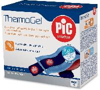 PIC Solution ThermoGel Cuscino Riutilizzabile per Terapia Caldo Freddo 10x26 cm con Fascia Elastica Regolabile