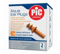 PiC Solution Aqua Ear Plugs Tappi auricolari Impermeabili in Silicone 2 pezzi Adulti