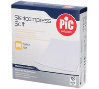 Pic Stericompress Soft Garza Compressa In Tessuto Non Tessuto 10X10Cm 100 Pezzi