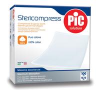 Pic Stericompress Compresse Di Garza Sterili 10X10 cm 100 Garze