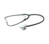 STETOSCOPIO PIATTO DOTATO DI DIAFRAMMA PERAUSCULTAZIONE DURANTE LA MISURAZIONE DELLA PRESSIONE ARTERIOSA DOPPIA CAMPANAARCHETTO IN METALLO CROMATO 21405