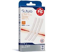 PIC Sutura Cerotti Adesivi per Suture Cutanee 6X100 mm 10 Pezzi